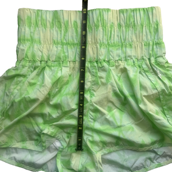 Free People FP Movement The Way Home Shorts Neon Green Tie Dye Athletic Gym S - Picture 7 of 7